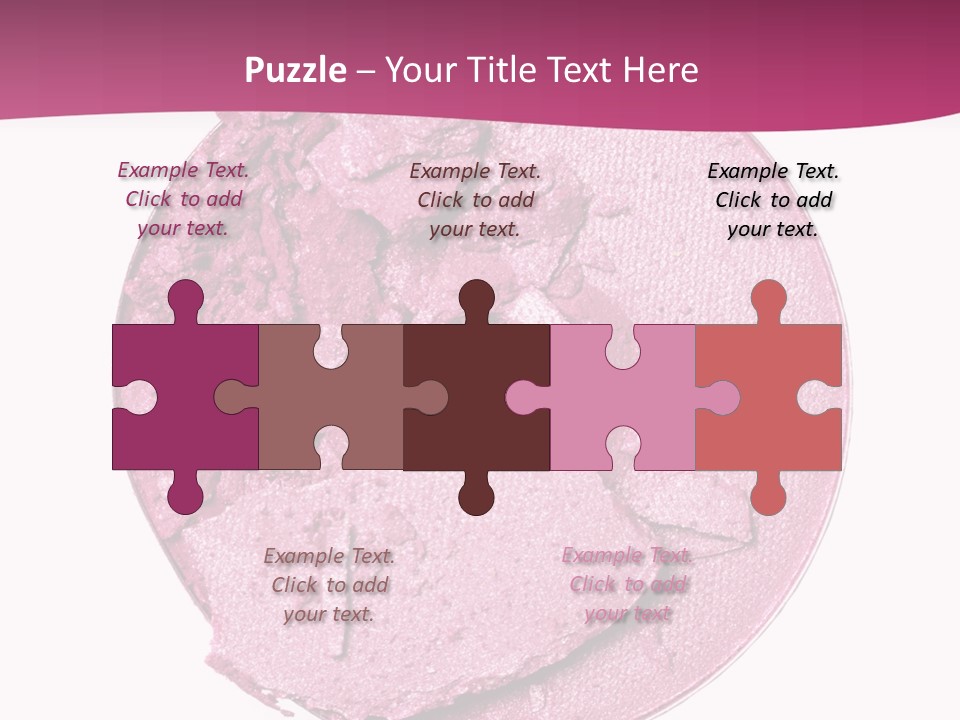 A Pink Powder With A White Background PowerPoint Template