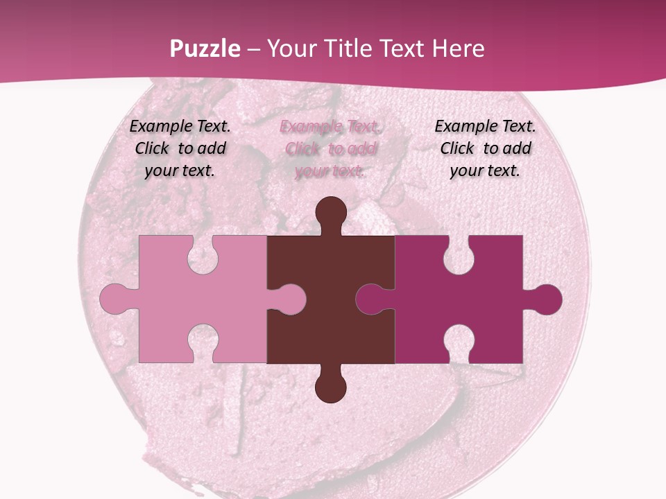 A Pink Powder With A White Background PowerPoint Template