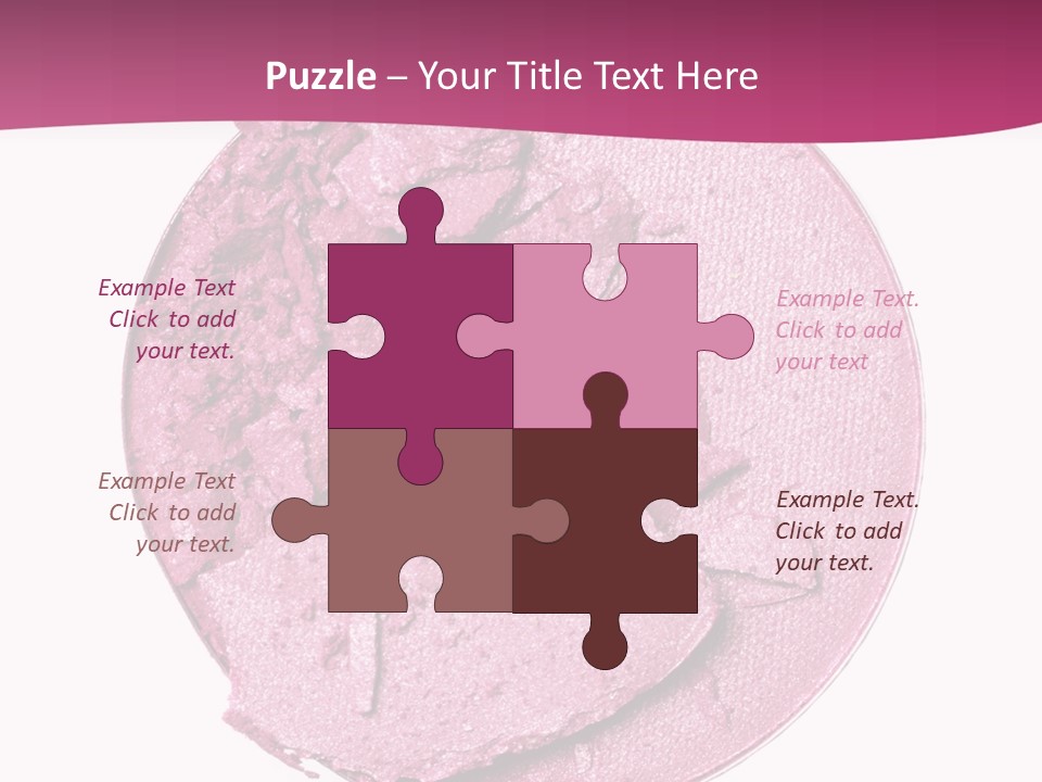 A Pink Powder With A White Background PowerPoint Template