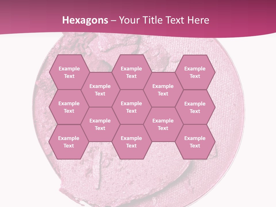 A Pink Powder With A White Background PowerPoint Template