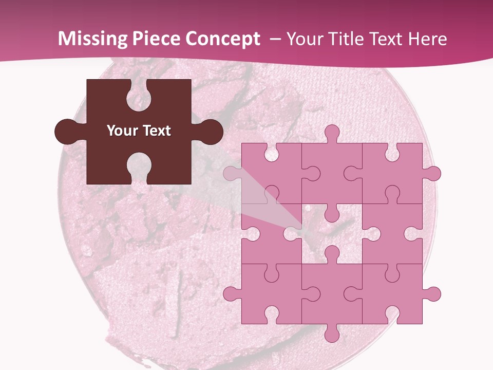A Pink Powder With A White Background PowerPoint Template