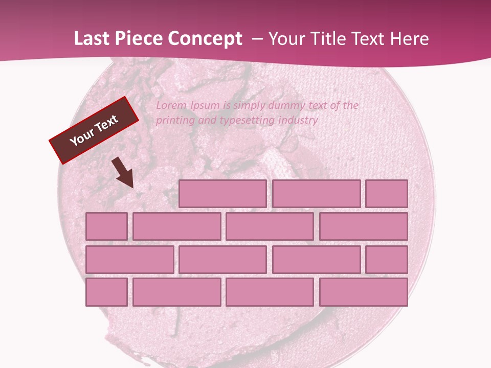 A Pink Powder With A White Background PowerPoint Template