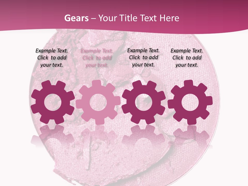 A Pink Powder With A White Background PowerPoint Template
