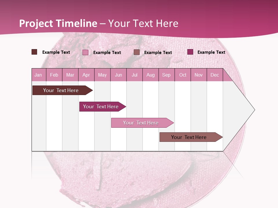 A Pink Powder With A White Background PowerPoint Template