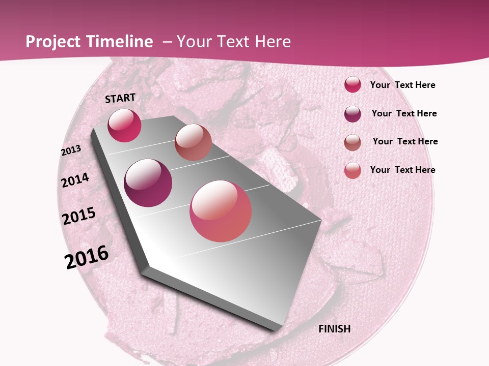 A Pink Powder With A White Background PowerPoint Template