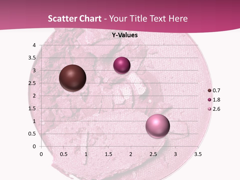 A Pink Powder With A White Background PowerPoint Template