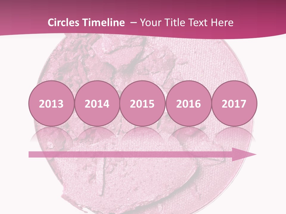 A Pink Powder With A White Background PowerPoint Template