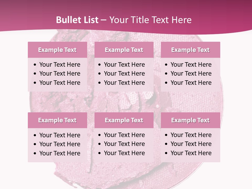 A Pink Powder With A White Background PowerPoint Template