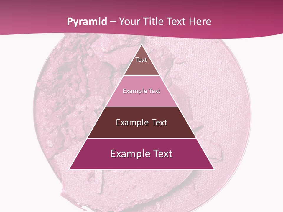A Pink Powder With A White Background PowerPoint Template