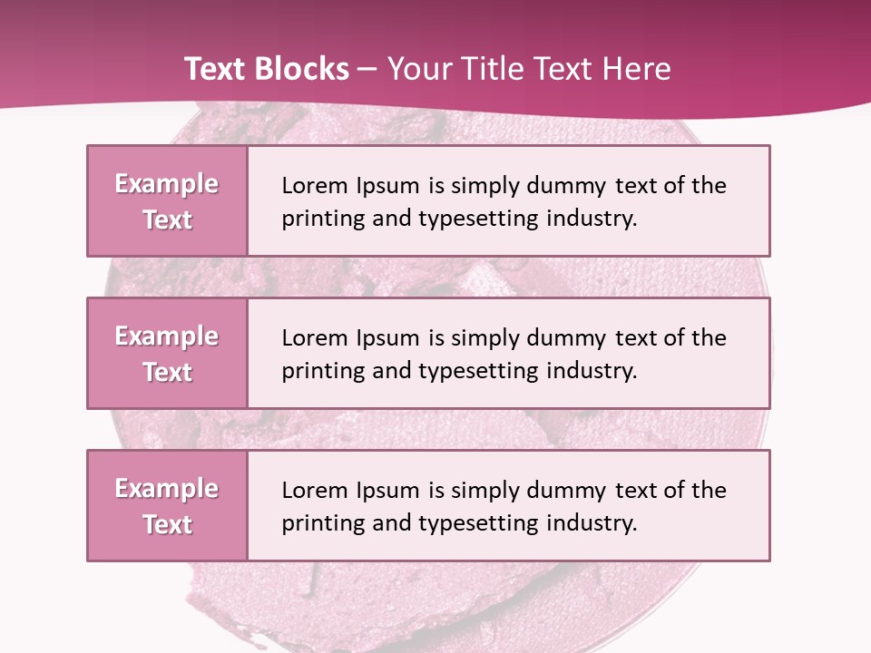 A Pink Powder With A White Background PowerPoint Template