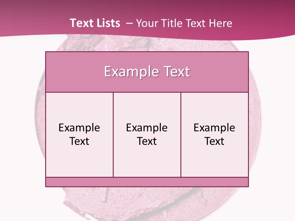 A Pink Powder With A White Background PowerPoint Template