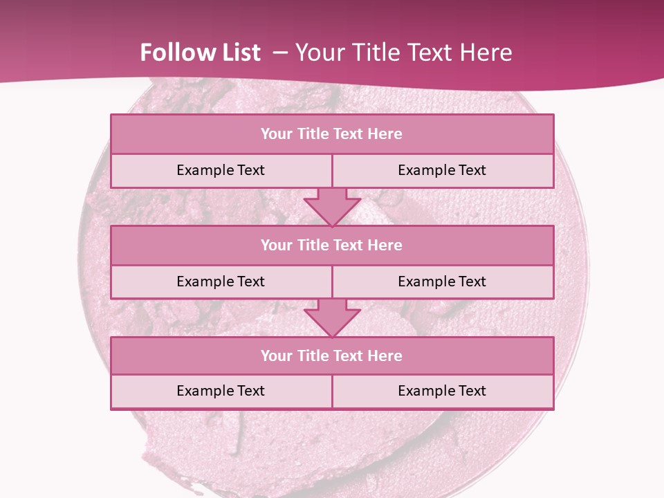 A Pink Powder With A White Background PowerPoint Template