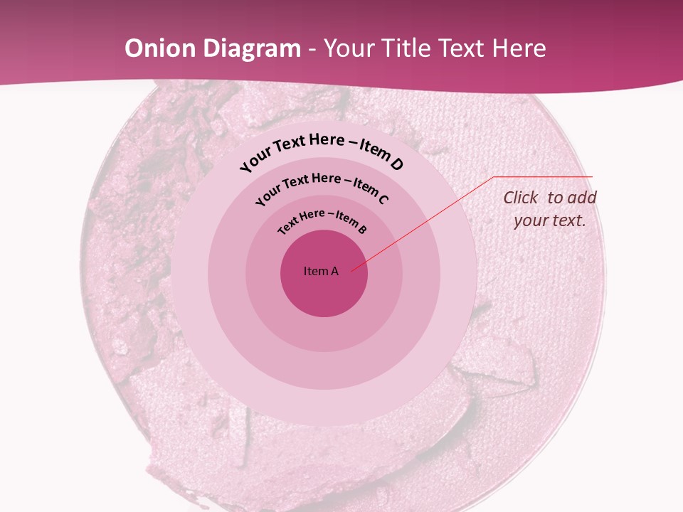 A Pink Powder With A White Background PowerPoint Template