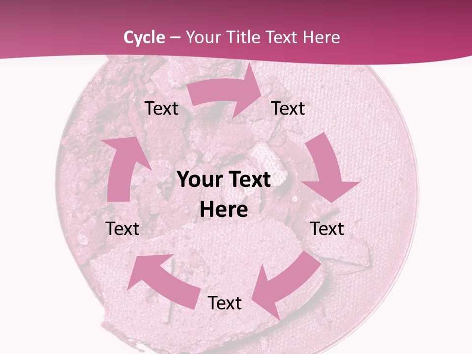 A Pink Powder With A White Background PowerPoint Template