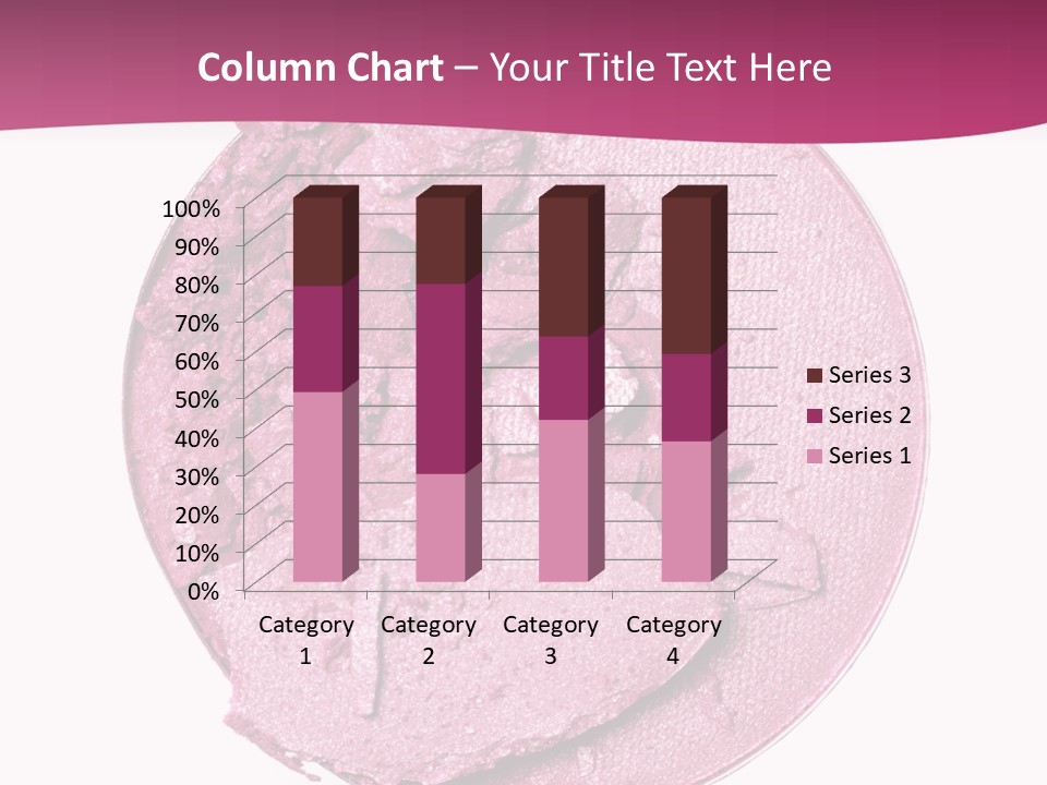 A Pink Powder With A White Background PowerPoint Template