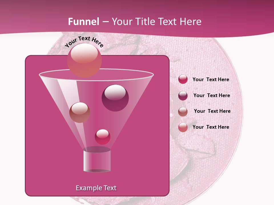 A Pink Powder With A White Background PowerPoint Template