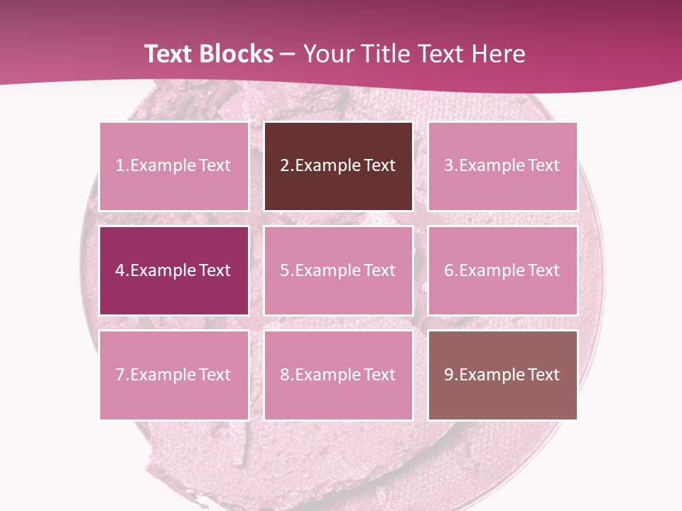 A Pink Powder With A White Background PowerPoint Template