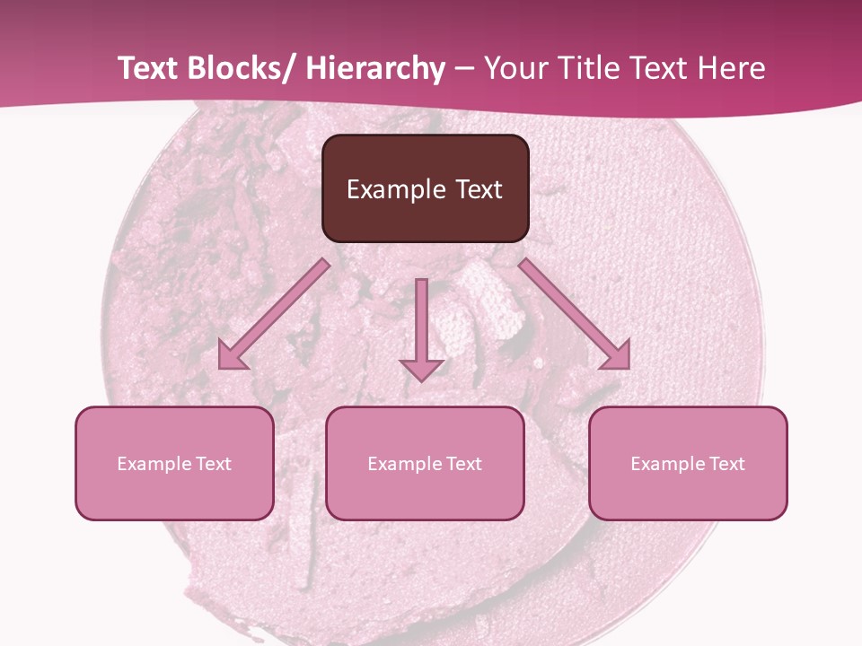 A Pink Powder With A White Background PowerPoint Template