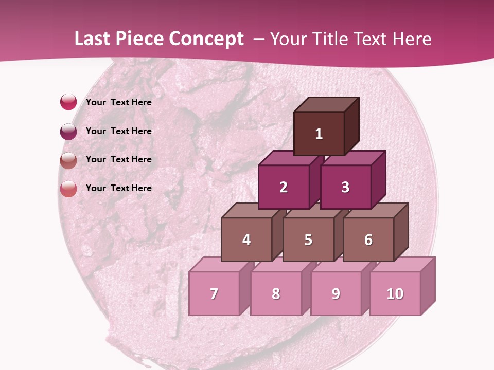 A Pink Powder With A White Background PowerPoint Template