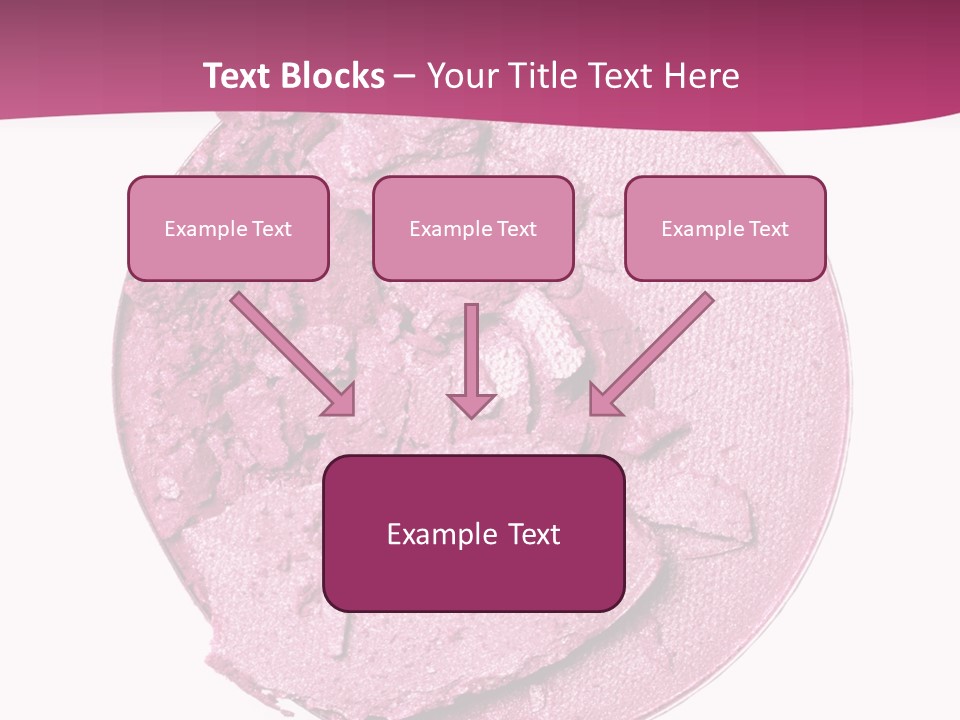 A Pink Powder With A White Background PowerPoint Template