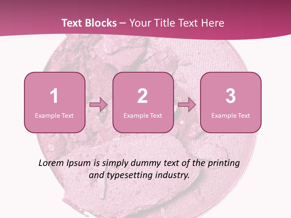 A Pink Powder With A White Background PowerPoint Template