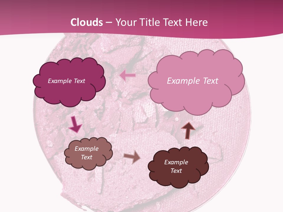 A Pink Powder With A White Background PowerPoint Template
