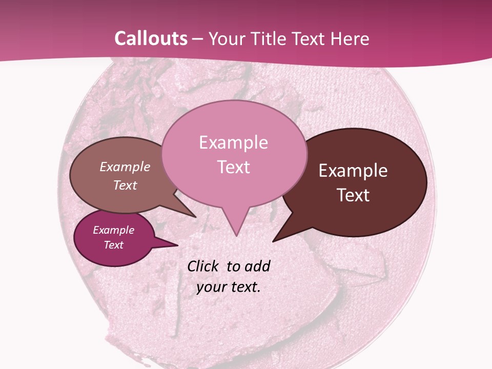 A Pink Powder With A White Background PowerPoint Template