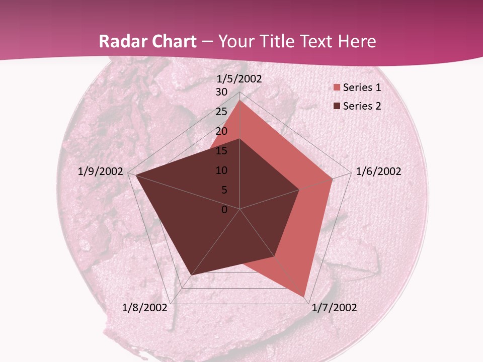A Pink Powder With A White Background PowerPoint Template