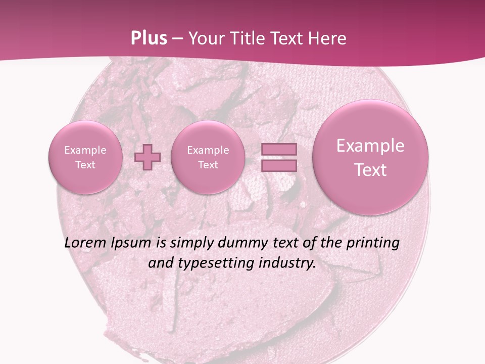 A Pink Powder With A White Background PowerPoint Template