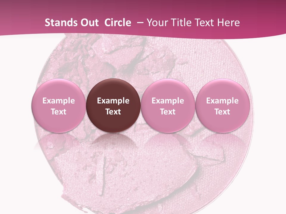 A Pink Powder With A White Background PowerPoint Template