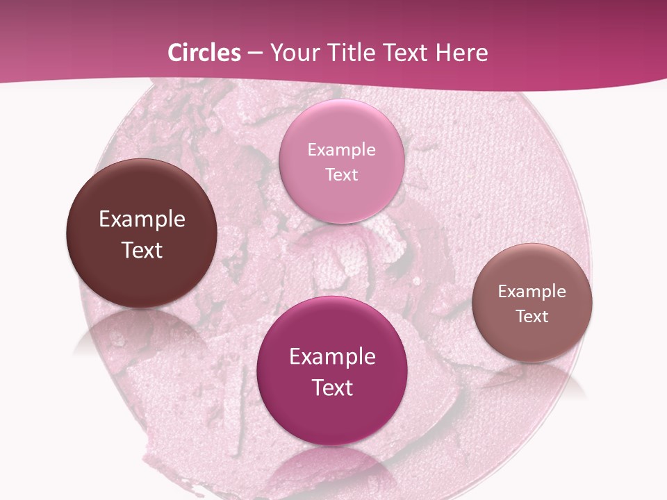 A Pink Powder With A White Background PowerPoint Template