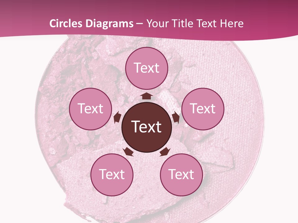 A Pink Powder With A White Background PowerPoint Template