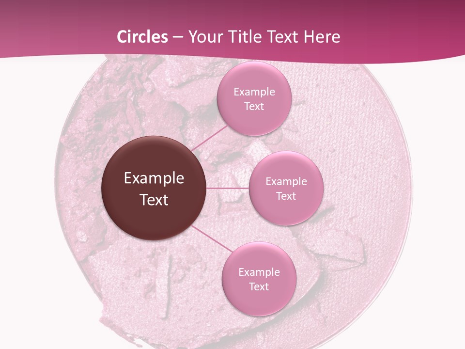 A Pink Powder With A White Background PowerPoint Template