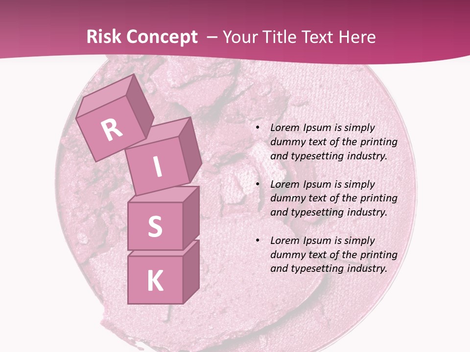 A Pink Powder With A White Background PowerPoint Template