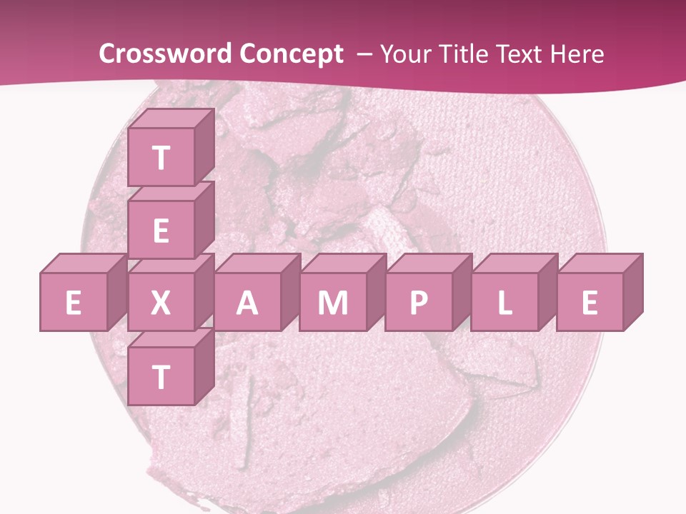 A Pink Powder With A White Background PowerPoint Template