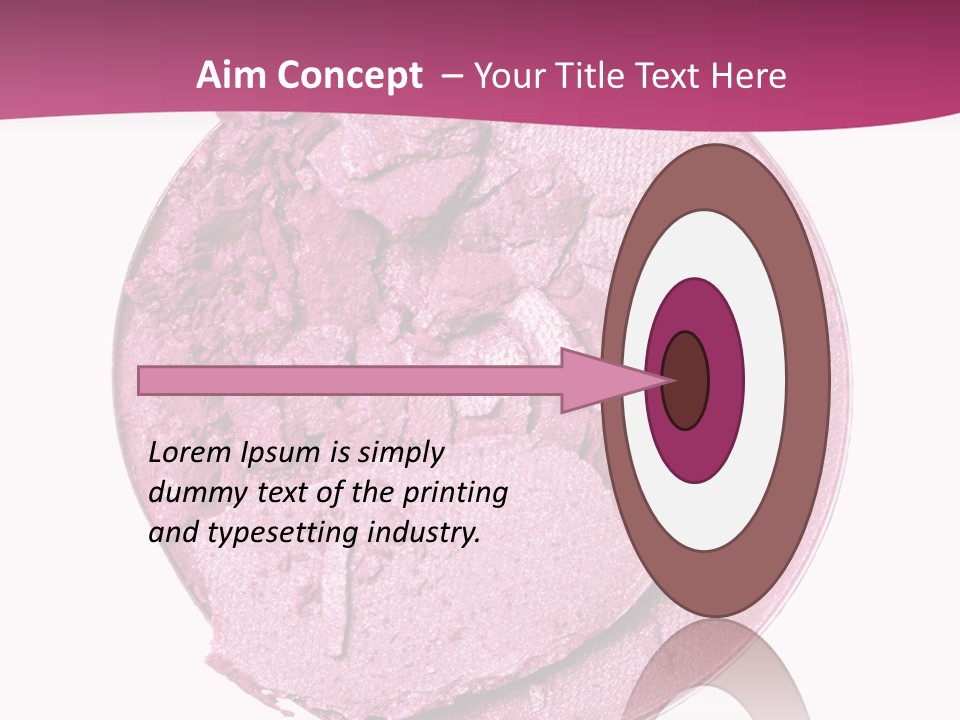 A Pink Powder With A White Background PowerPoint Template