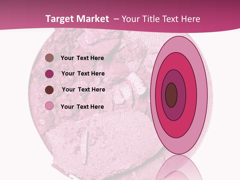 A Pink Powder With A White Background PowerPoint Template