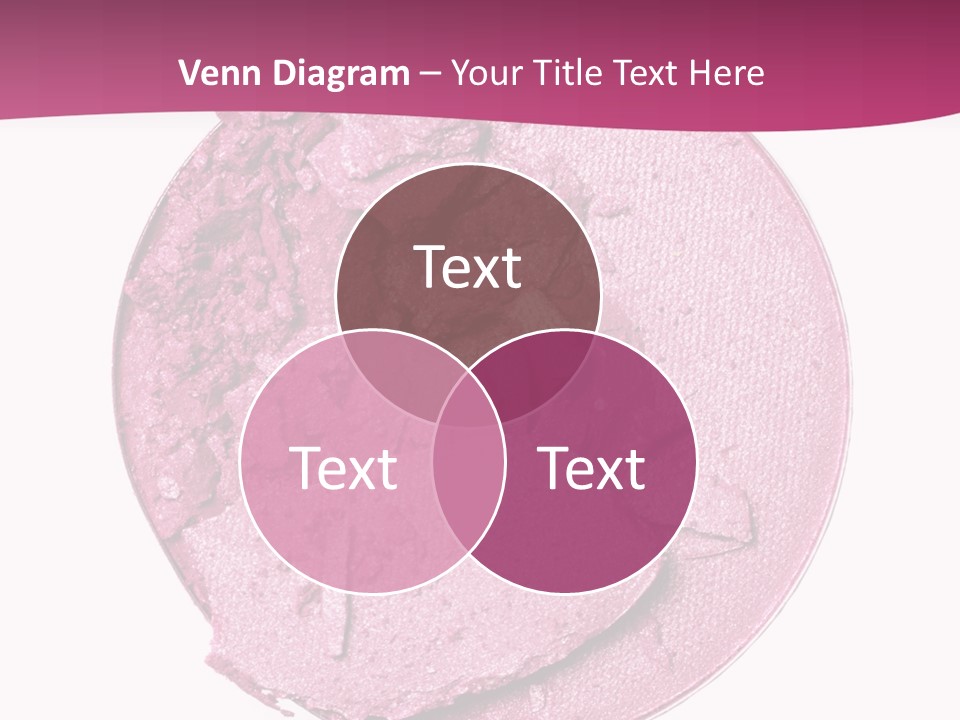 A Pink Powder With A White Background PowerPoint Template