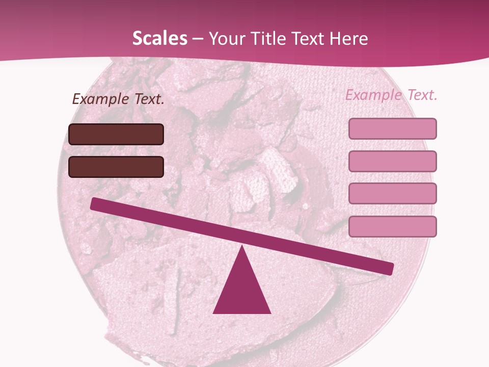 A Pink Powder With A White Background PowerPoint Template
