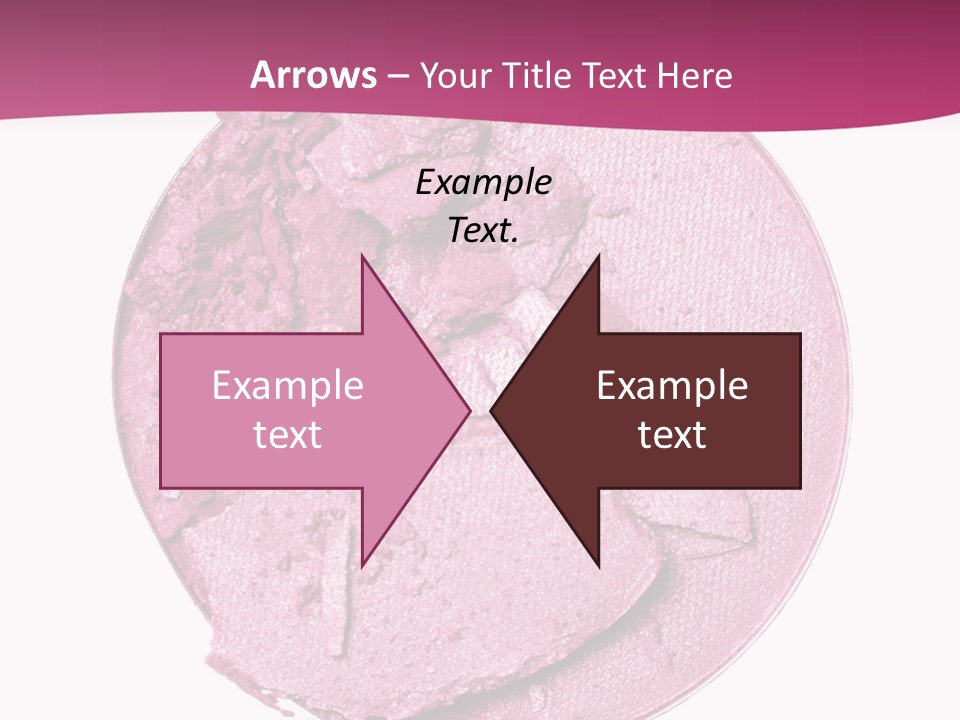 A Pink Powder With A White Background PowerPoint Template