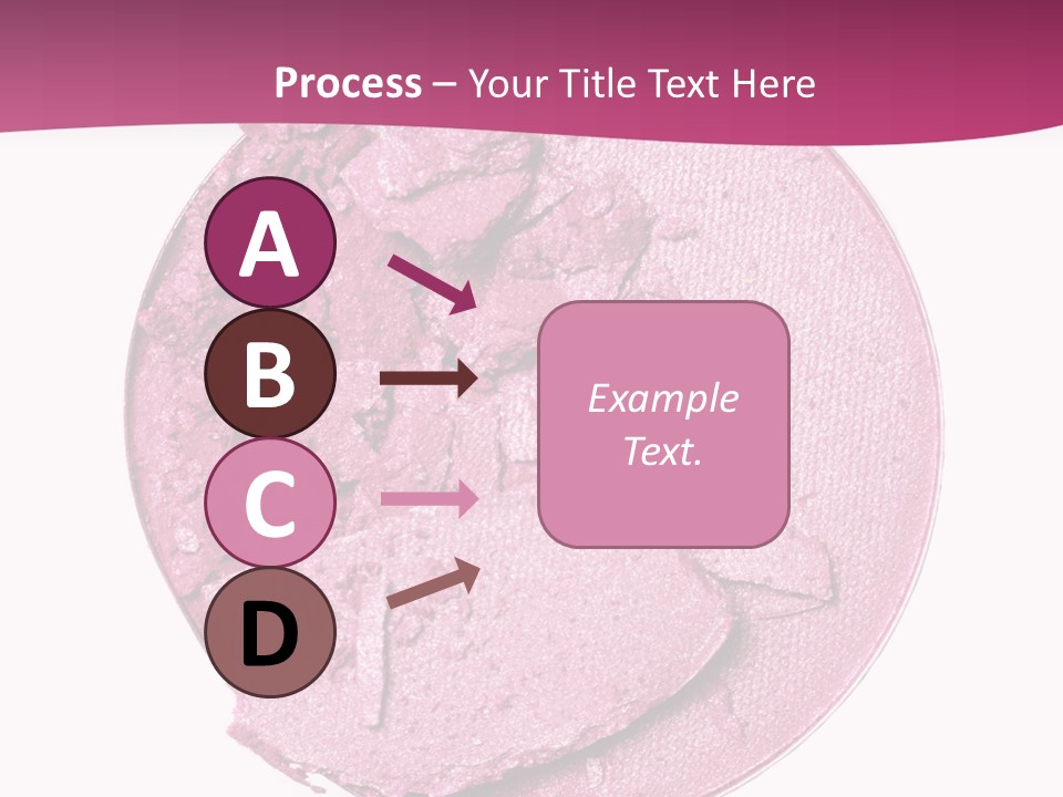 A Pink Powder With A White Background PowerPoint Template