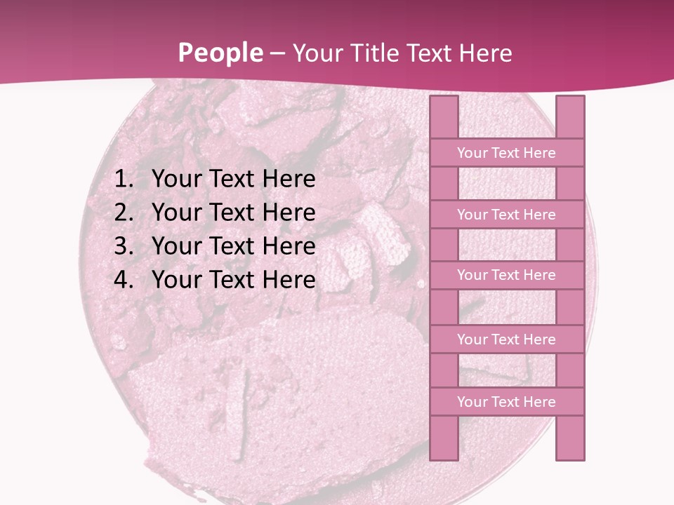 A Pink Powder With A White Background PowerPoint Template