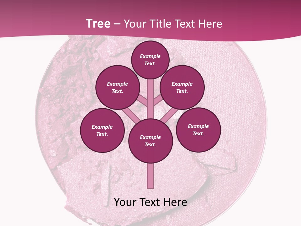 A Pink Powder With A White Background PowerPoint Template