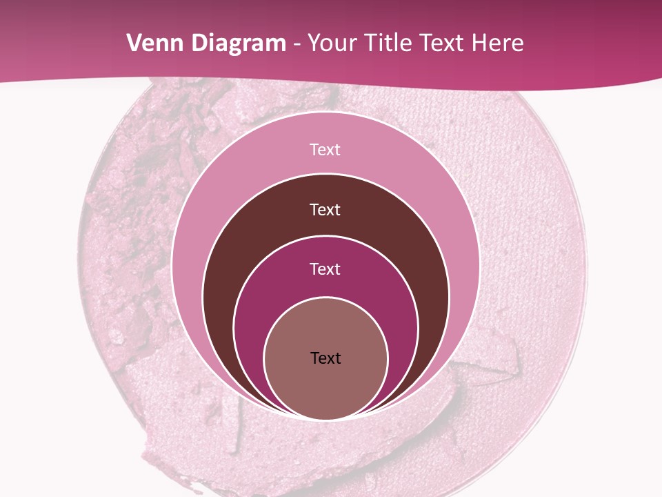 A Pink Powder With A White Background PowerPoint Template