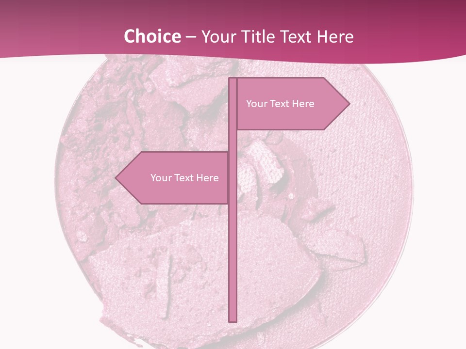 A Pink Powder With A White Background PowerPoint Template
