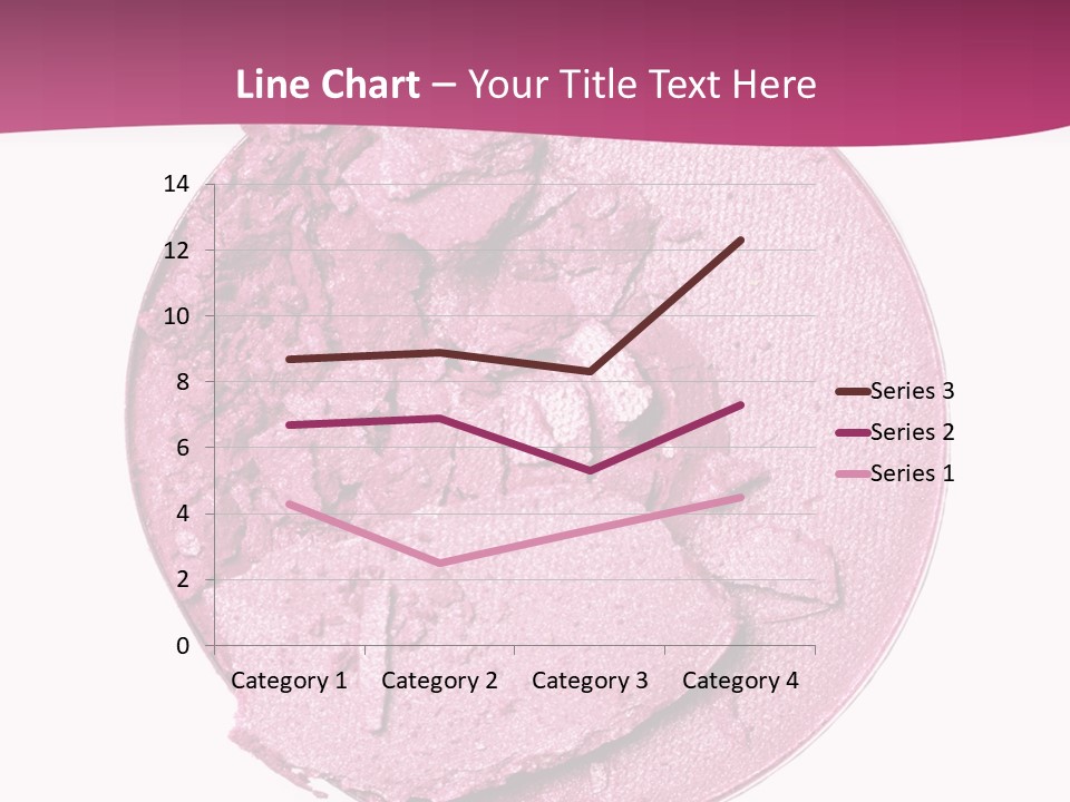 A Pink Powder With A White Background PowerPoint Template