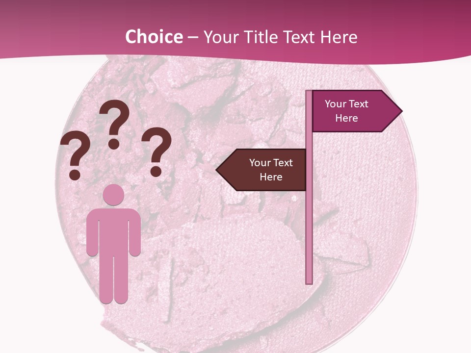 A Pink Powder With A White Background PowerPoint Template