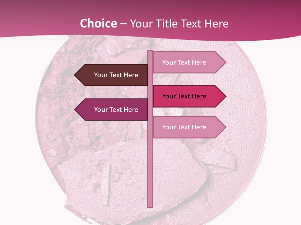 A Pink Powder With A White Background PowerPoint Template