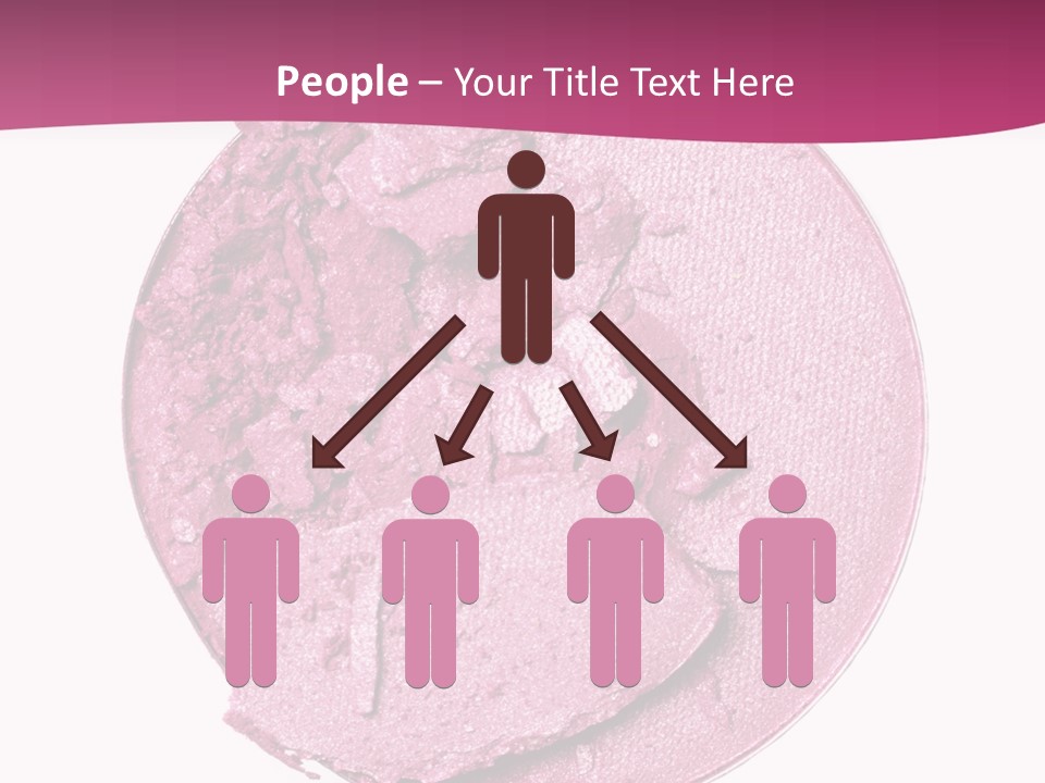 A Pink Powder With A White Background PowerPoint Template