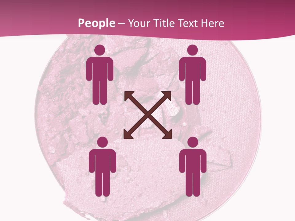 A Pink Powder With A White Background PowerPoint Template